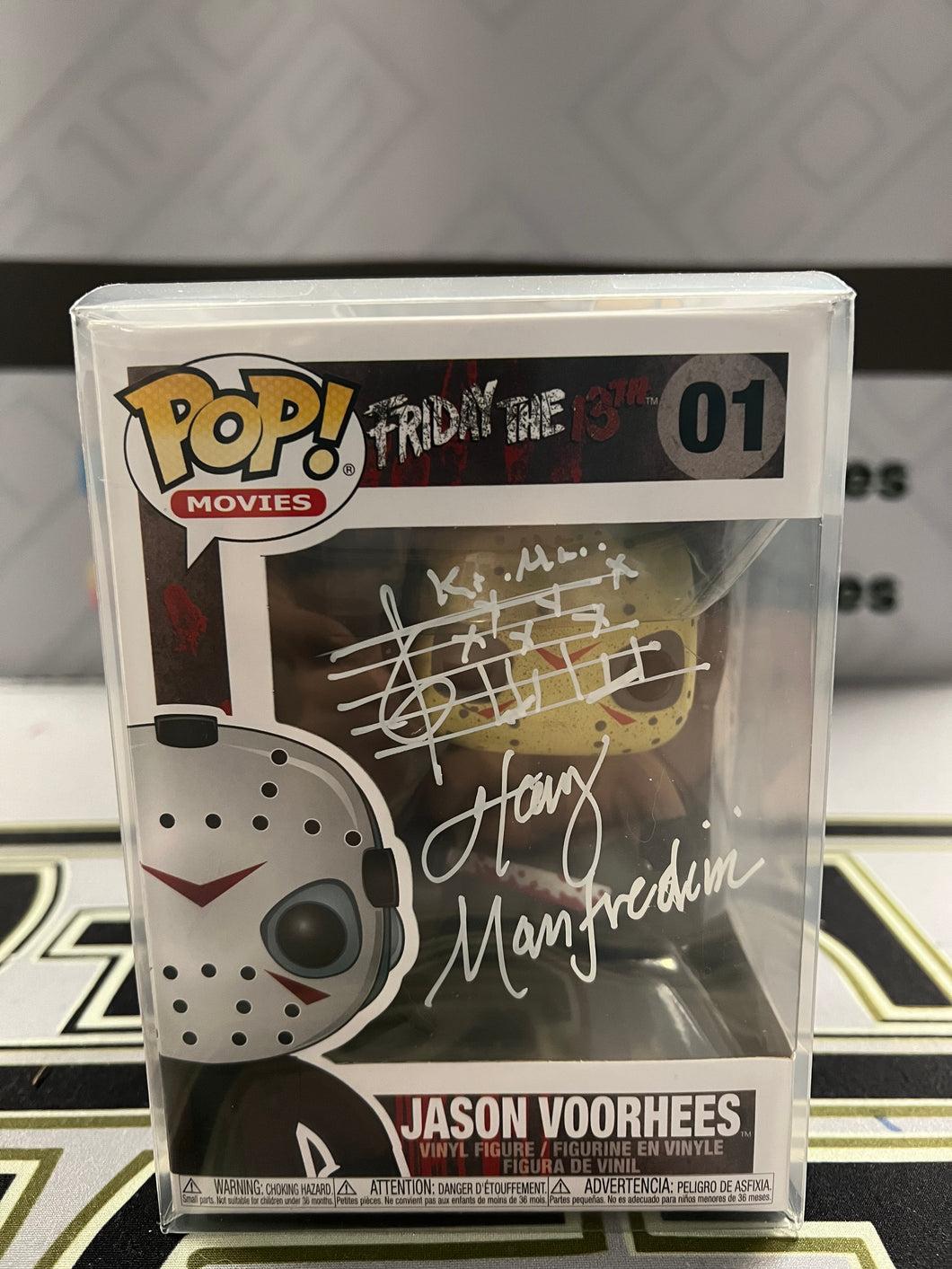 Autographed Funko POP! Harry Manfredini White Ink