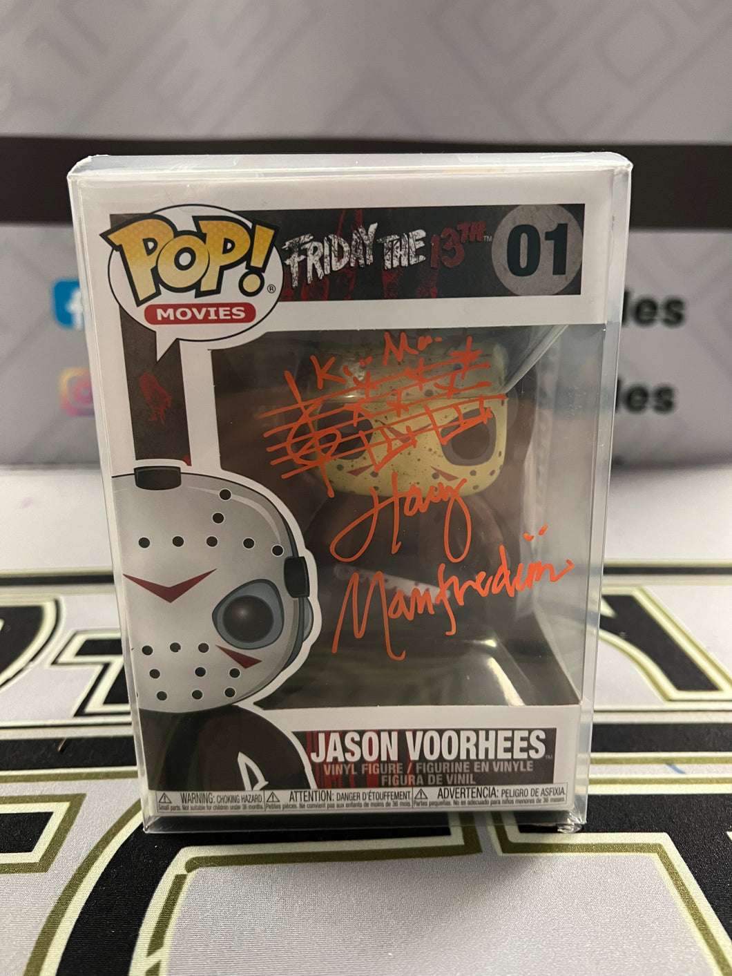 Autographed Funko POP! Harry Manfredini Orange Ink