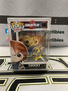 Autographed Funko POP! Alex Vincent Chucky Did It Yellow Ink