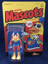 Load image into Gallery viewer, Autographed Baseball Mascots- San Diego Chicken- ReAction Figure- Signed by Ted Giannoulas (JSA)
